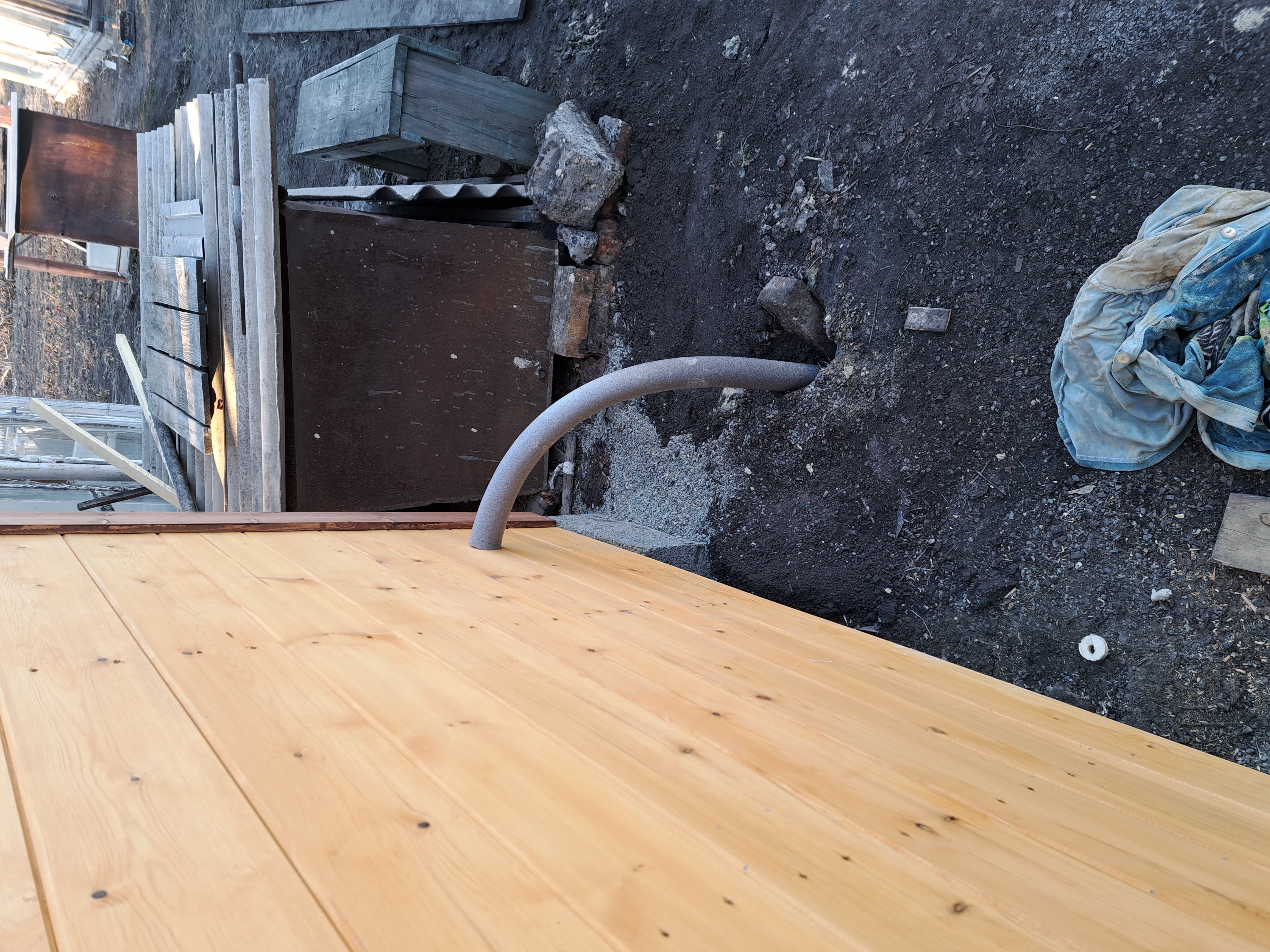 Абиссинская скважина для бани снаружи